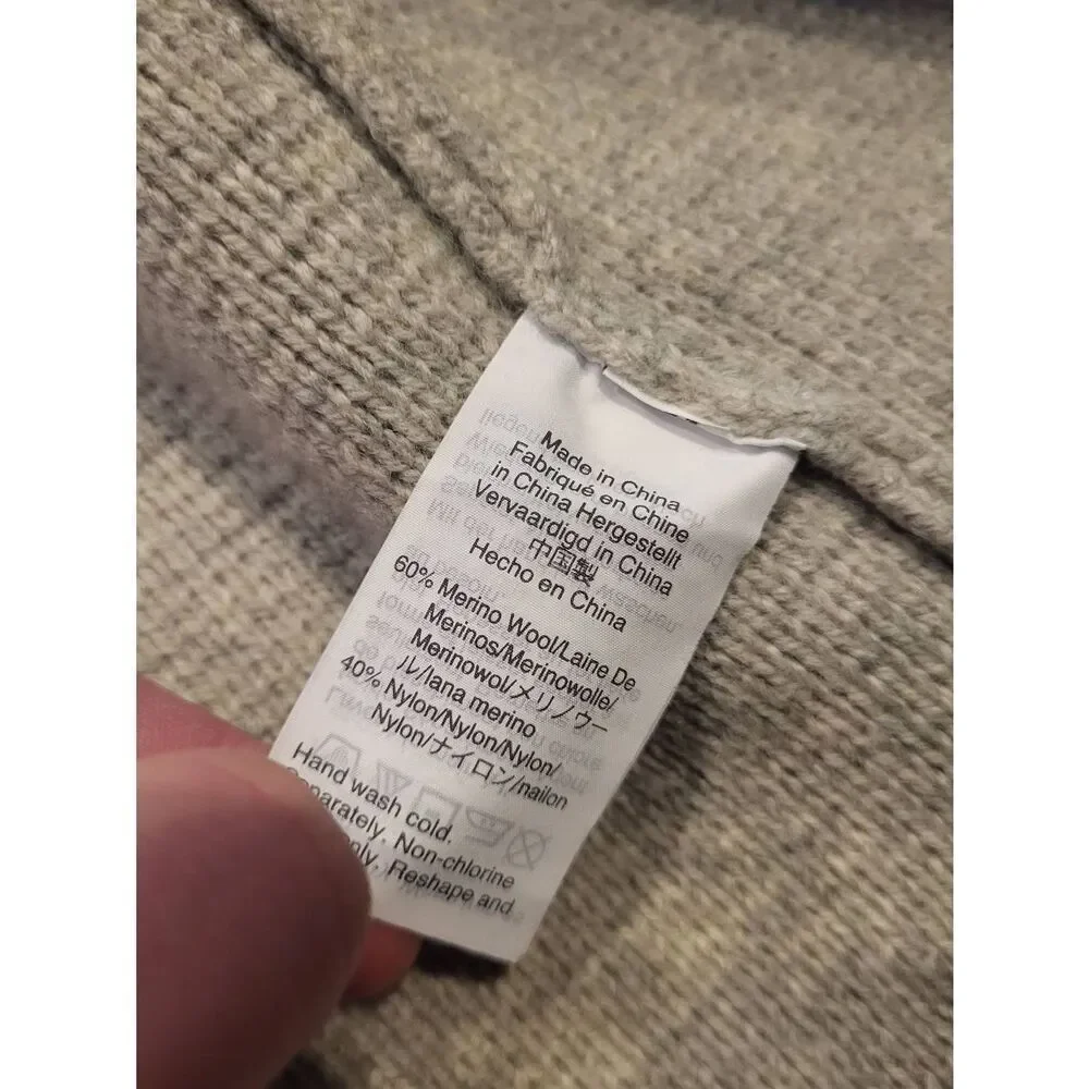 Madewell Sweater Coat Women's XXS Grey Heather Knit Spencer Cozy Winter